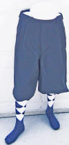 Navy Microfiber Golf Knickerwith socks & cap