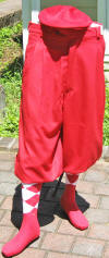 REd Microfiber Golf Knickers with socks &cap