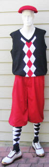 Red golf Knickers/Vest/Socks/Cap