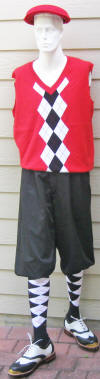 Black Golf Knickers/Vest/Socks/Cap