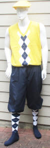 Navy golf knickers/Vest/Socks/Cap