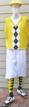 White golf knickers/Vest/Socks/Cap